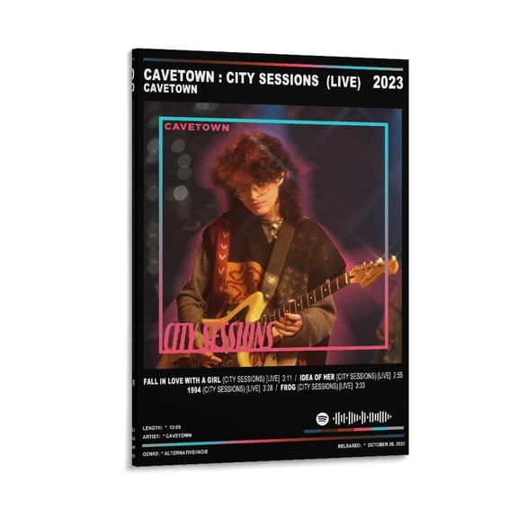 Cavetown Cavetown City Sessions (live) Music Cover Canvas Poster Bedroom Decoration Landscape Office Valentine's Birthday Gift