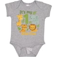 thumbnail image 3 of Inktastic First Birthday Safari Jungle Animals Boys or Girls Baby Bodysuit, 3 of 5
