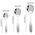 thumbnail image 3 of npkgvia Kitchen Utensils,Clearance,Original Bouillon Stainless Steel Soup Spoons 6 Set Gloss,Dinnerware Sets,Tools, 3 of 4