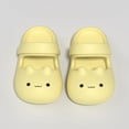 thumbnail image 4 of Djtdsds Kids Cat Face Closed-Toe Slide Sandals Soft Non- Shoes Color:Yellow,Size:6-7 Years, 4 of 5