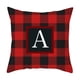 thumbnail image 2 of Twenty Six Letters Christmas Pillowcase Peach Skin Print Cushion Cover Plaid Cushion Pillowcase, 2 of 3