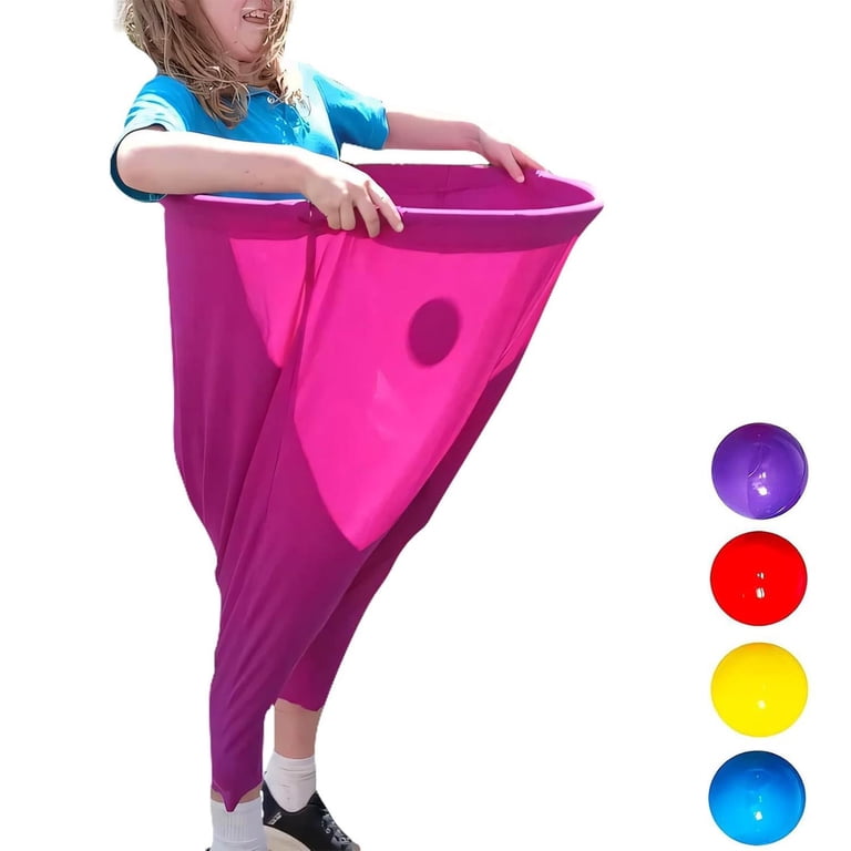 ASOVNIS Granny Pants – Jeu De Pantalons Gonflables Géants – 2 Pantalons, 10 Balles, 2 Pompes – Pour Enfants 4-7 Ans – Idéal Pour Jeux D'extérieur, Fêtes, Anniversaires