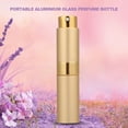 thumbnail image 3 of 8ml portátil mini botella de perfume de vidrio de aluminio atomizador de perfume herramienta cosmética de viaje oro, 3 of 8