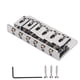thumbnail image 2 of Puente de guitarra de metal fijo delicado profesional puente de guitarra eléctrica reemplazo plata, 2 of 14