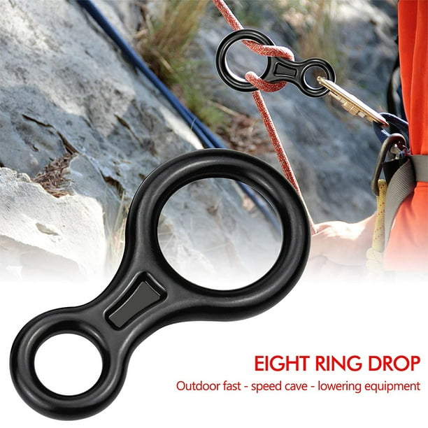 Climbing Rescue Heavy Duty & Large & High Strength Rappel Device Equipment  for Rappelling, Belaying, Tree Climbing, Aerial Silks Rigging 