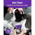 thumbnail image 3 of Cat Grooming Clippers for Matted Long Hair, 5-Speed Cat Grooming Kit Cordless Low Noise Pet Hair Clipper Trimmer Shaver for Dogs Cats Animals (Purple), 3 of 7