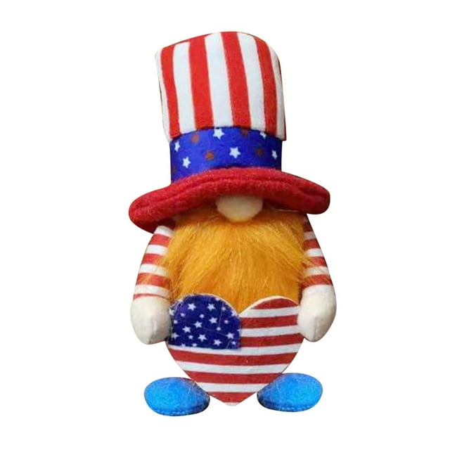 Xihbxyly Oferta de Iluminación Adornos para El Día de La Independencia Muñeco Enano Decoración para El Hogar Colgante