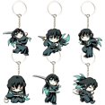 thumbnail image 2 of Llavero Demon Slayer Tokitoru Muichiro, colgante acrílico periférico de anime, colgante de Bolsa Escolar de anime lindo, regalo al por mayor, 2 of 5