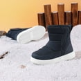 thumbnail image 6 of WUXIAN Child Winter Solid Color Snow Boots Shoes For Boys Girls Non- Warm Boots Shoes With Wool Thickening Cozy Footwear, 6 of 9