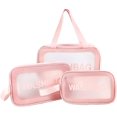 thumbnail image 1 of Bolsa transparente para artículos de tocador YONGSHENG 3 uds PVC impermeable, 1 of 5