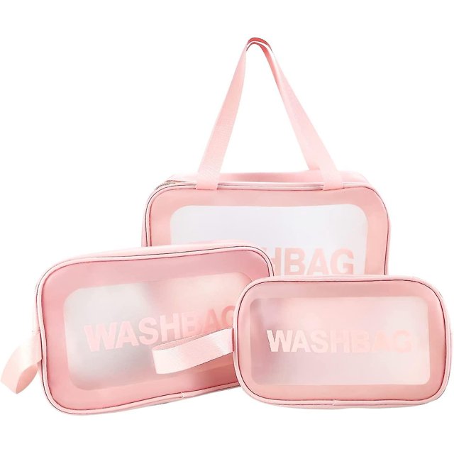 Bolsa transparente para artículos de tocador YONGSHENG 3 uds PVC impermeable