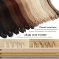thumbnail image 6 of MY-LADY 50strands/set 100% Remy Human Hair Micror Loop Extensions Natural Hair MicroBead Pre Bonded Micro Link Real Hairpiece without Glue 18inch #02 Dark Brown, 6 of 8