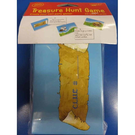 Buried Treasure Pirate Caribbean Kids Birthday Party Favor Treasure Hunt Game