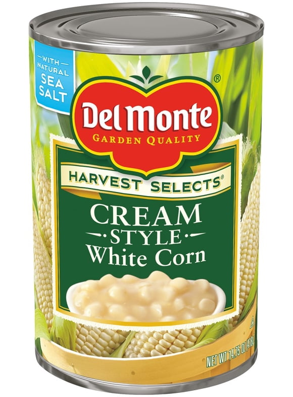 Del Monte White Corn Cream Style, 14.75 oz (Case of 12)