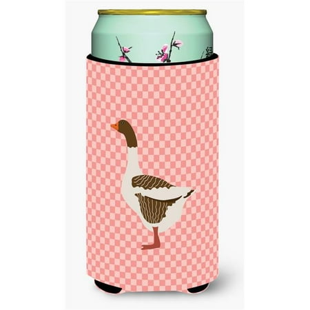 

Carolines Treasures BB7903TBC Pomeranian Rogener Goose Pink Check Tall Boy Beverage Insulator Hugger