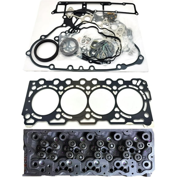 V3307 Complete Cylinder Head   1 Set Full Gasket Kit 16 Valves For Kubota V3307 V3307-DI V3307-DI-T Engine KX080-3 KX080-4 M6040 M6060 M7060 For Bobcat S630 S650 T630 1G772-03020 1G777-03023