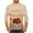 Khaki, variant on IROINNID Long Sleeve Pullover Shirts for Men Comfy Round Neck Thanksgiving Day 3D Printed Realistic Print T-Shirt,Red