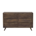thumbnail image 4 of Steve Silver Pasco Solid Pine And Mdf Dresser With Distressed Cocoa AS900DRG, 4 of 7