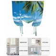 thumbnail image 6 of Ocean Tie Up Curtains for Window, Thermal Insulted Balloon Shade Adjustable Rod Pocket Curtains Valance Panels for Kitchen Bathroom Cafe 42 x 45 Summer Palm Trees Blue Sky Beach Scenery, 6 of 6