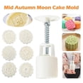 thumbnail image 1 of Mooncake Press Molds Mid Autumn Festival Mooncake Mold Set 50g Flower Moon Cake, 1 of 6
