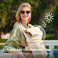 thumbnail image 4 of Momcozy Newborn Baby Carrier - Adjustable Neck Support with Sunshield CR02 Mesh, Khaki, 4 of 8