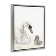 thumbnail image 2 of Stupell Industries Transitional Mother Swan & Cygnet Gray Floating Frame Canvas Art, 25 x 31, by Sara Baker, 2 of 8
