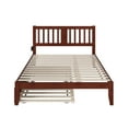 thumbnail image 4 of Tahoe Classic Wood Eco-Friendly Trundle Bed, Queen, Walnut, 4 of 7