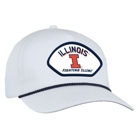 Men's-Ahead  White Illinois Fighting Illini Alto Rope Adjustable Hat