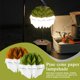 thumbnail image 4 of Ruifaya Lámparas de papel blancas, pantalla de lámpara colgante de papel, pantalla de lámpara colgante de rompecabezas, pantalla de lámpara plegable, linternas de papel ovaladas blancas de 6,7 x 5,5, 4 of 6