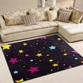 thumbnail image 2 of Cosmic Stars 80''x58'' Extra Large Plush Memory Foam Rug, Soft, Absorbent, Non Slip, 2 of 7