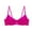 Hot Pink, variant on Diufon Womens Lace Bras Solid Color Half Coverage Soft Bras Push up Breathable Bras