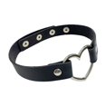 thumbnail image 1 of Sonducket Collar De Gargantilla De PU Ajustable Collar De Estilo Punk Para Mujer Collar En Forma De Corazón De Moda Para Mujer Accesorios de disfraces, 1 of 5