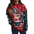thumbnail image 1 of Suéter Navideño Mujer Gibobby de punto manga larga cuello redondo Rojo L, 1 of 5