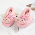 thumbnail image 3 of Unisex Newborn Baby Cotton Booties Non-Slip Sole for Toddler Boys Girls Infant Winter Warm Fleece Cozy Animial Patten Shoes, 3 of 6