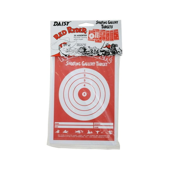 Daisy Red Ryder Paper Targets - 25 Assorted