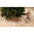 thumbnail image 5 of SARO 0515.N56R Classic Jute with Cotton Ruffled Edge Tree Skirt - Natural, 5 of 5