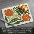 thumbnail image 6 of CounterArt Retro Floral 3mm Tempered Glass Cutting Board 10" by 8", 6 of 7
