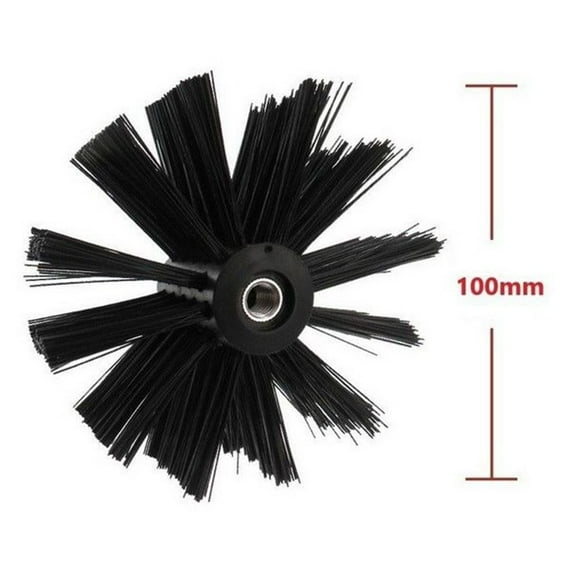 100/150/200Mm Chimney Brush Flexible Chimney Nylon Brush Head Dryer Vent Cleaning Brush Fireplace Inner Cleaning Brush Tools
