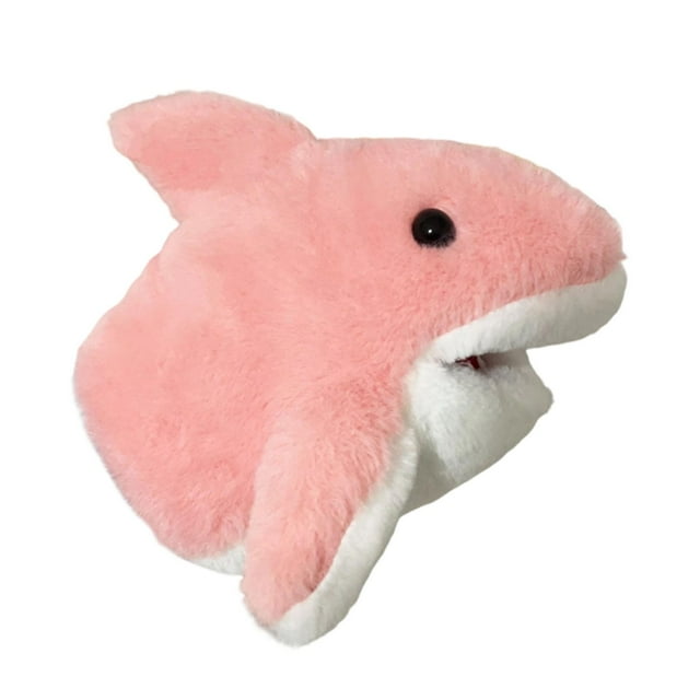 Marionetas de mano para niños, juguete de peluche, juego de simulación realista, juego de rol, Puppetshark para rosa