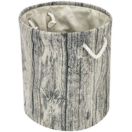 Sorbus Storage Basket Bin Tree Stump With Rope Handles Stylish