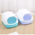 thumbnail image 6 of Kitty Sandbox Cat Litter Box Semi-enclosed Splashproof Cat Tray Cat Toilet Cleaning Basin Supplies Pet Toilet Kitten Tray Bedpan, 6 of 9