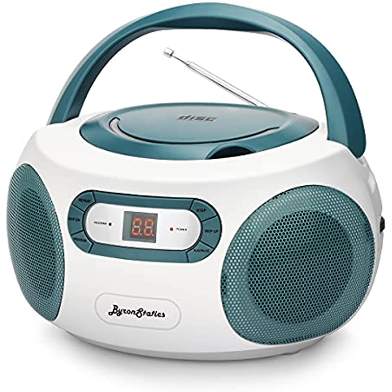 Buy ByronStatics Portable CD Player Boombox with AM FM Radio, Top