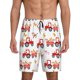 thumbnail image 1 of Fotbe Tractor With Farm Animals Pantalones Cortos de Pijama para Hombre, Ropa de Dormir, Pantalones de Pijama Cortos para Hombre-4X-Large, 1 of 6