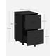 thumbnail image 5 of Armario Archivador de 2 Cajones, Archivador de Oficina con Cerradura, Soporte para Impresora, Negro, 5 of 5