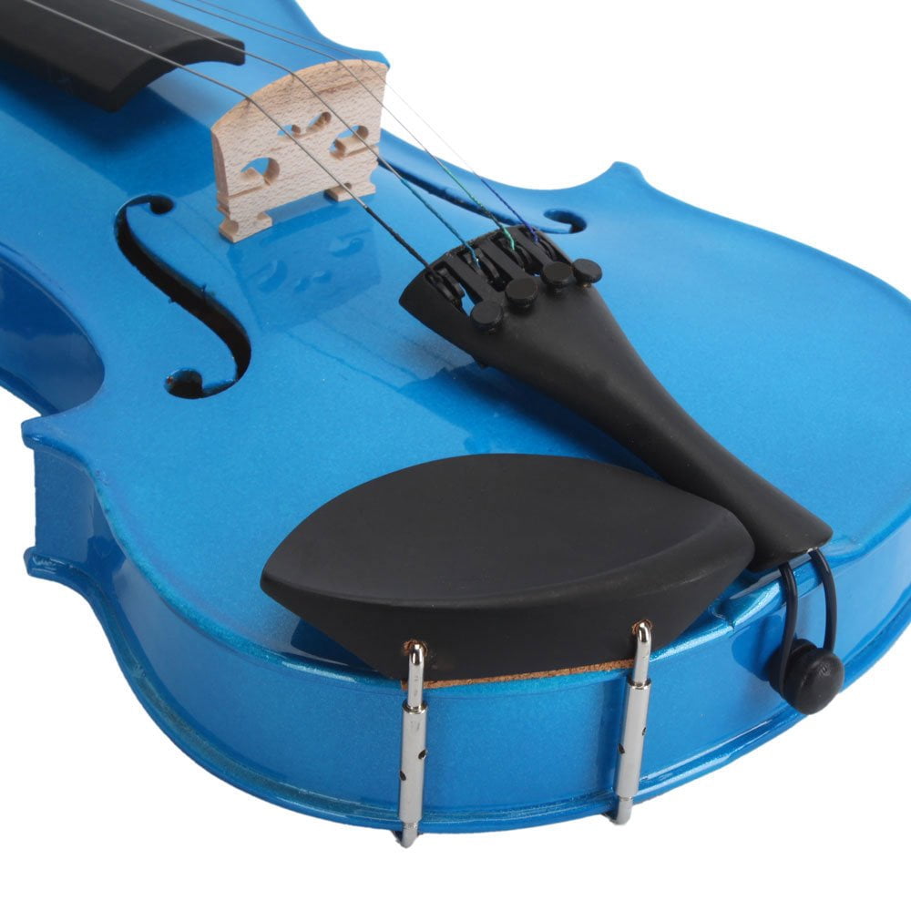 4/4 Full Size Natural Acoustic Violin with Case, Bow, and Rosin - Ideal for Student and Beginners, Natural