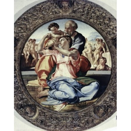 The Holy Family With the Infant St John the Baptist (Doni Tondo)...