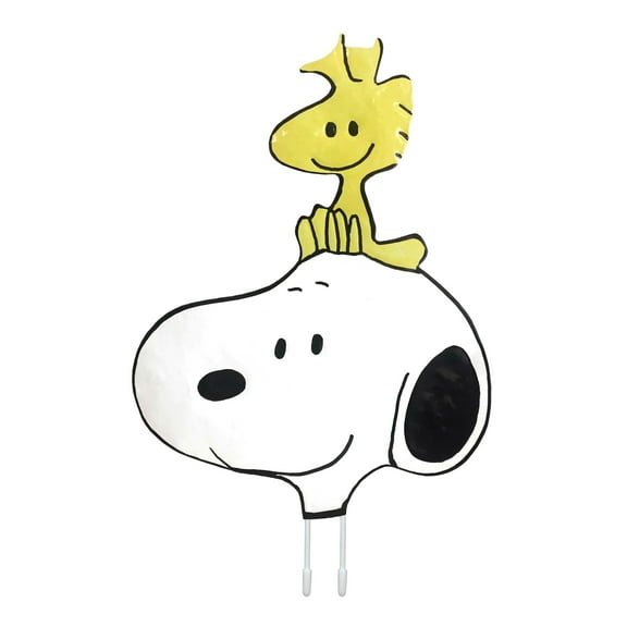 Peanuts 10.5Inch  Pumpkin Press-In Snoopy & Woodstock Halloween Décor