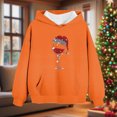 thumbnail image 4 of Cowsor Cute Hoodie for Teen Girls Trendy Bow Print Preppy Hooded Sweatshirts Kids Pullover Long Sleeve School Outfits, 4 of 7