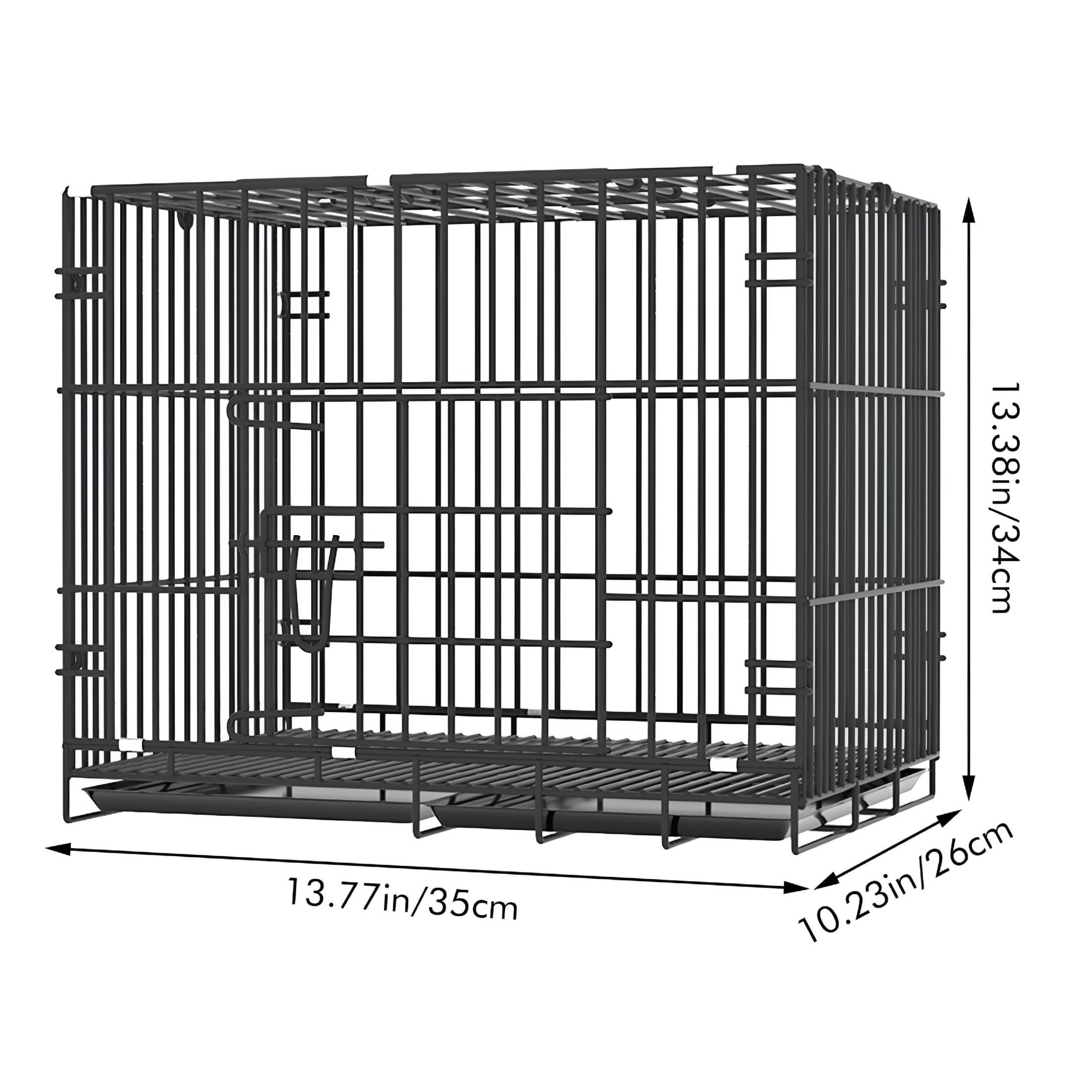 LAMIRO Dog Crates For Large Dogs Folding Metal Wire Crates Dog Kennels Outdoor And Indoor Pet Dog Cage Crate With Double Door