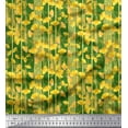 thumbnail image 1 of Soimoi Cotton Poplin Fabric Stripe & Buttercup Floral Printed Fabric 1 Yard 56 Inch Wide, 1 of 3